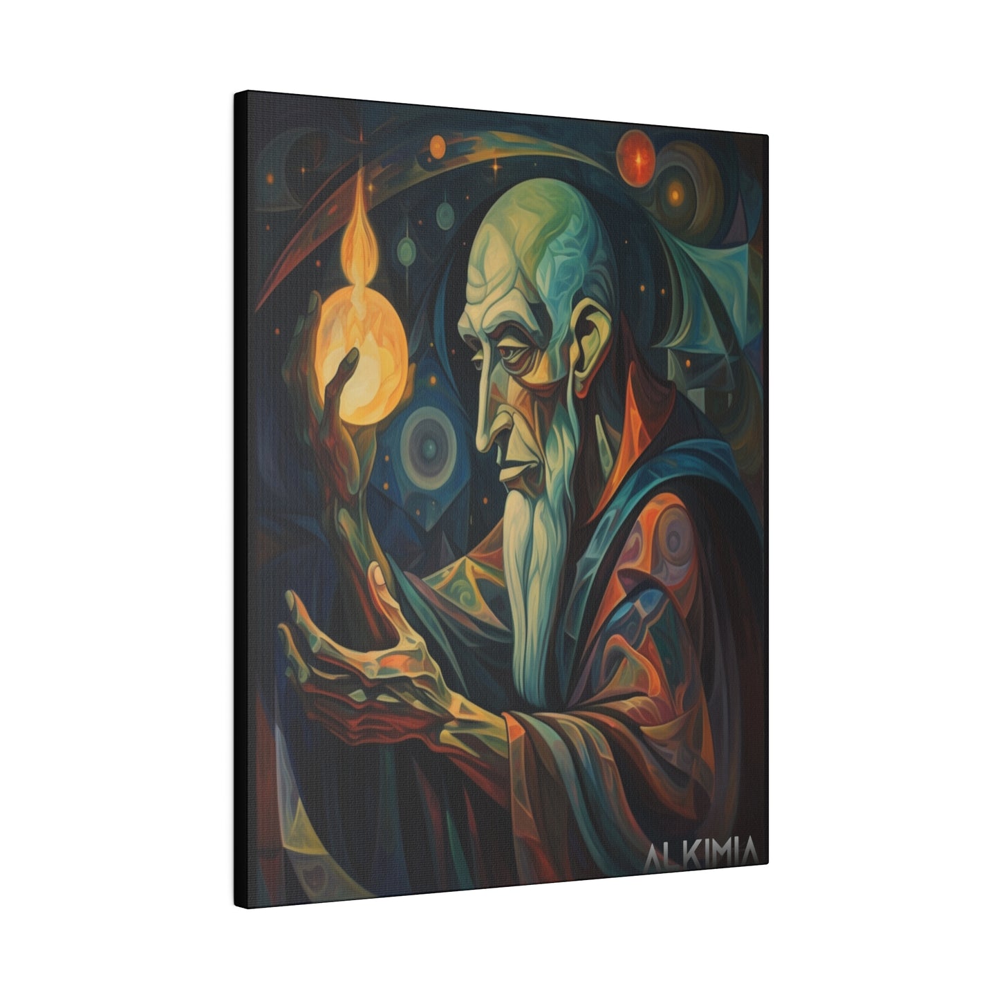 Alchemist and Philosopher's Stone Canvas