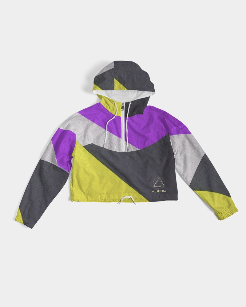 Crop top windbreaker retro