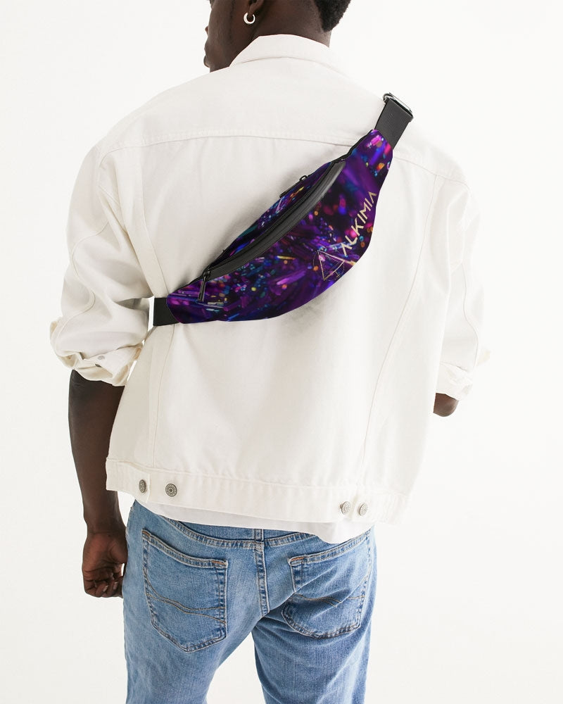 Purple Crystals Crossbody Sling Bag