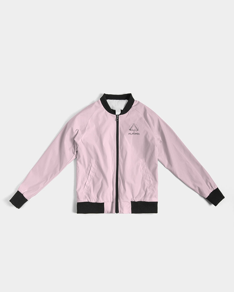 Flower of Life in Rose Women's Bomber Jacket