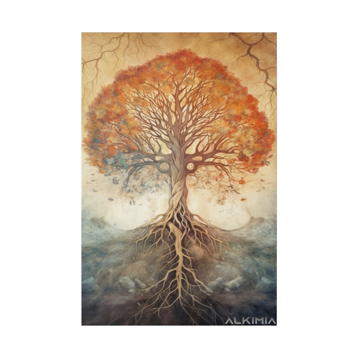 Tree Of Life Water Color Painting