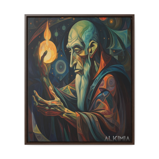 Alchemist and Philosopher's Stone Canvas and Frame