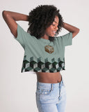 Hexahedron (Cube) Women's Cropped tee