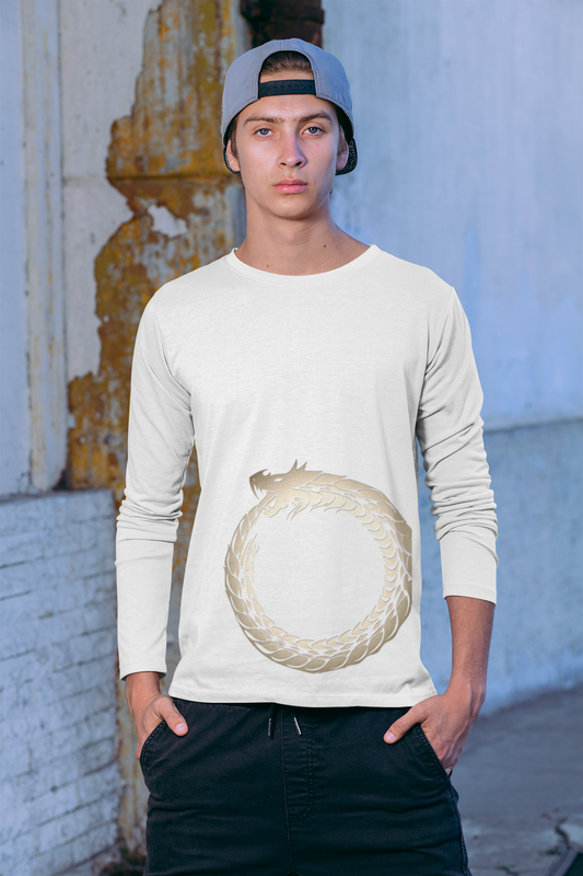 Golden Ouroboros Men's Long Sleeve Tee