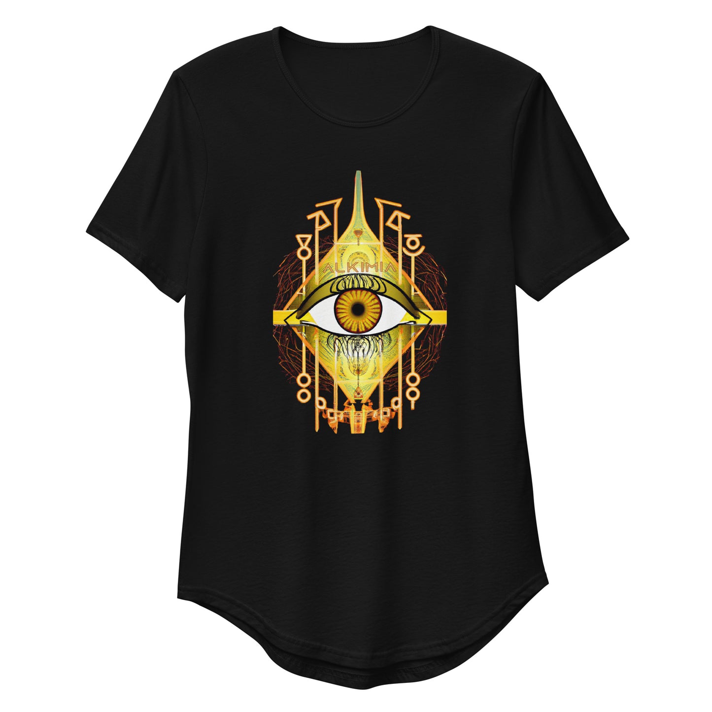 Men's Curved Hem T-Shirt "Eye 7"