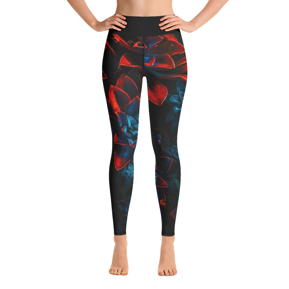 Succulent Yoga Leggings