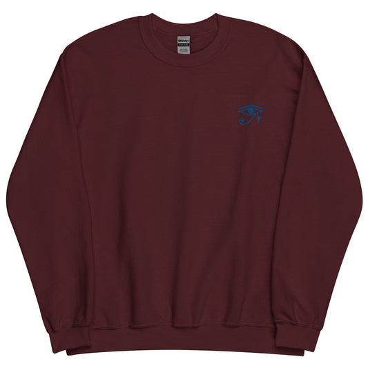 Unisex Sweatshirt Maroon "Eye 10"