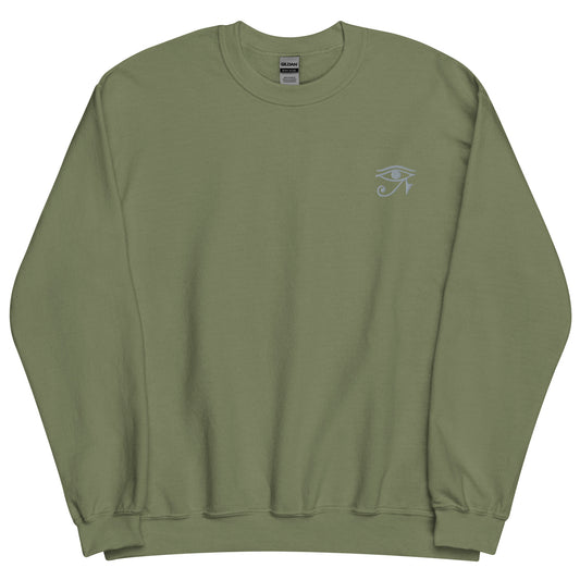 Unisex Sweatshirt Green "Eye 10"