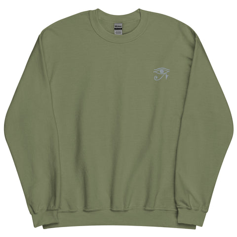 Unisex Sweatshirt Green "Eye 10"