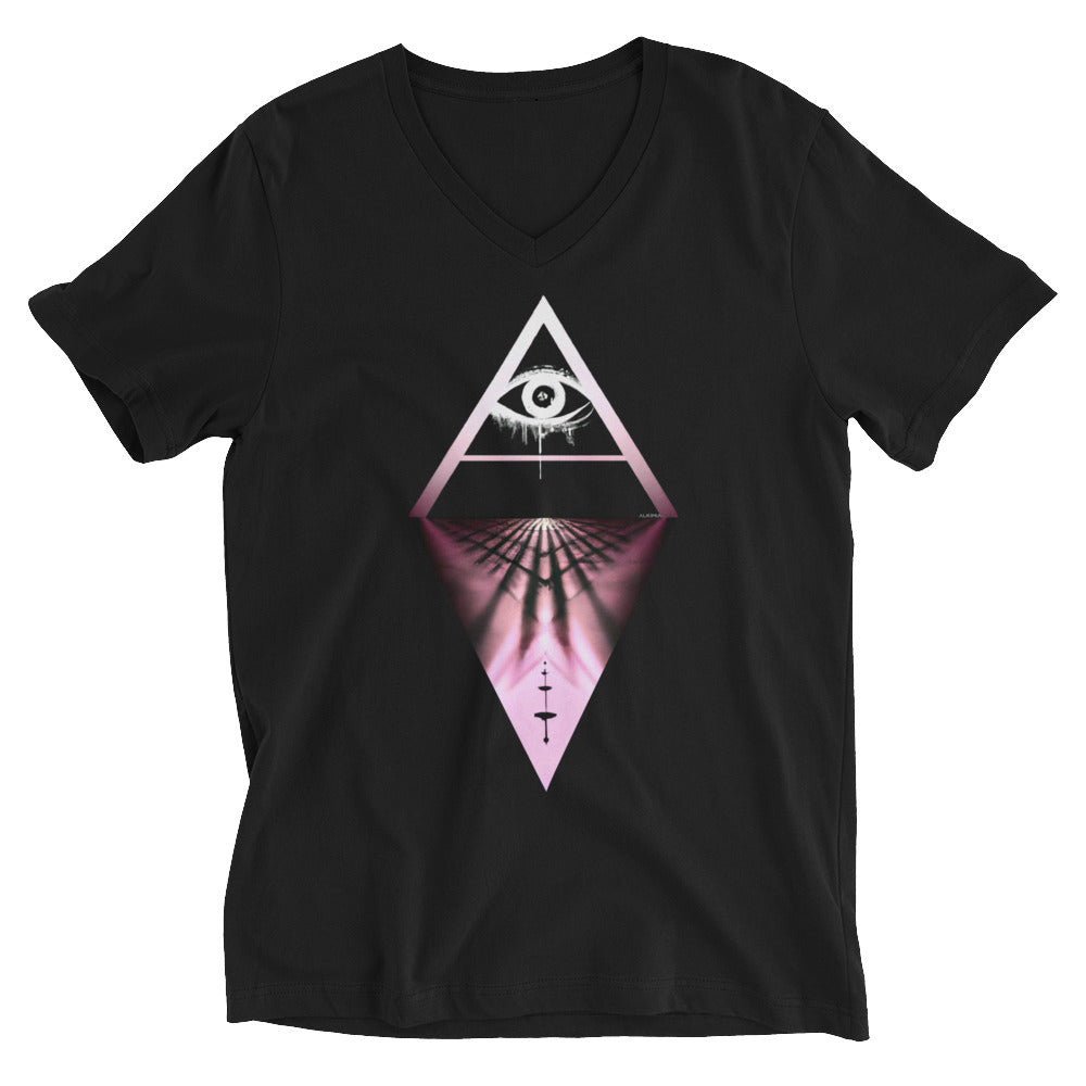 Unisex Short Sleeve V-Neck T-Shirt "Eye 5"